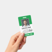 Mitarbeiter-ID - Foto, Logo, Titel - Custom Plasti Ausweis (Handheld)