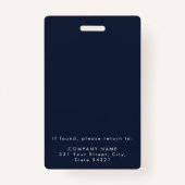 Mitarbeiter-ID Foto Unternehmen Sicherheit Abzeich Ausweis (Rückseite)