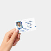 Mitarbeiter-ID für das Blue & White Hospital - Log Ausweis (Handheld)