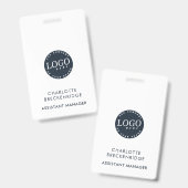 Mitarbeiter-ID Ihres Unternehmens hinzufügen Ausweis (Vorder- & Rückseite)