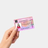 Mitarbeiter-ID-Karte Hair Stylist Foto Custom Ausweis (Handheld)