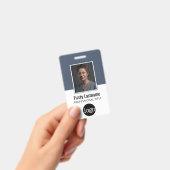 Mitarbeiter-ID mit Foto, Bar, Logo, Name Ausweis (Handheld)
