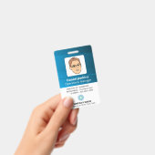 Mitarbeiter-ID mit Logo für Blue und White Manager Ausweis (Handheld)