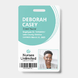 Mitarbeiter-ID-Security-Abzeichen mit Foto und Str Ausweis