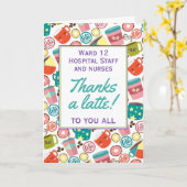 Mitarbeiter im Gesundheitswesen Vielen Dank für Ih Karte (Gelbe Blume)