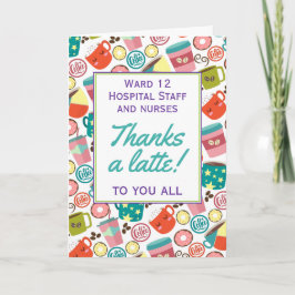 Mitarbeiter im Gesundheitswesen Vielen Dank für Ih Karte