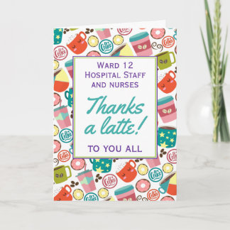 Mitarbeiter im Gesundheitswesen Vielen Dank für Ih Karte