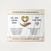 Mitarbeiter im Team individuell einstellen Wandteppich (Vorderseite (Horizontal))