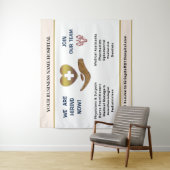 Mitarbeiter im Team individuell einstellen Wandteppich (Beispiel)