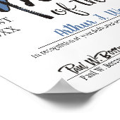 Mitarbeiter in der benutzerdefinierten Farbe des M Poster (Ecke)