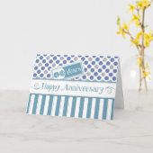 Mitarbeiter Jahrestag 40 Jahre Jade Blue Karte (Gelbe Blume)