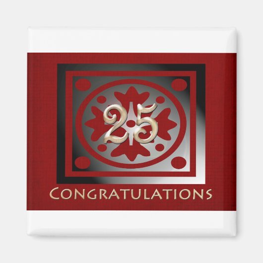 Mitarbeiter-Jahrestag Geschenke individuell einste Magnet (Vorne)