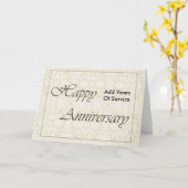 Mitarbeiter Jahrestag Neue Klassik individuell anp Karte (Gelbe Blume)