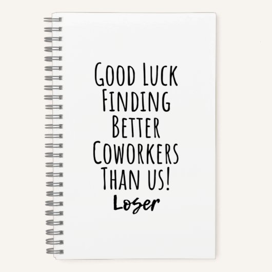 Mitarbeiter, Kollege, Abschied, viel Glück T - Shi Notizblock (Vorderseite)