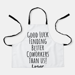 Mitarbeiter, Kollege, Abschied, viel Glück T - Shi Schürze