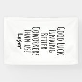 Mitarbeiter, Kollegin, Abschied, viel Glück T - Sh Banner (Horizontal)