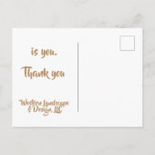 Mitarbeiter-Kunde Vielen Dank Postkarte (Rückseite)