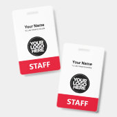 Mitarbeiter-Logo-Tag vorne und hinten Ausweis (Vorder- & Rückseite)