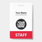 Mitarbeiter-Logo-Tag vorne und hinten Ausweis (Rückseite)