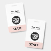 Mitarbeiter-Logo-Tag vorne und hinten Ausweis (Vorder- & Rückseite)