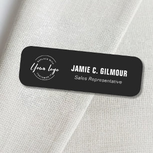 Mitarbeiter Magnetic Custom Business Logo Schwarz Namensschild