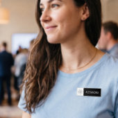 Mitarbeiter mit benutzerdefiniertem Firmenlogo Sch Namenschild