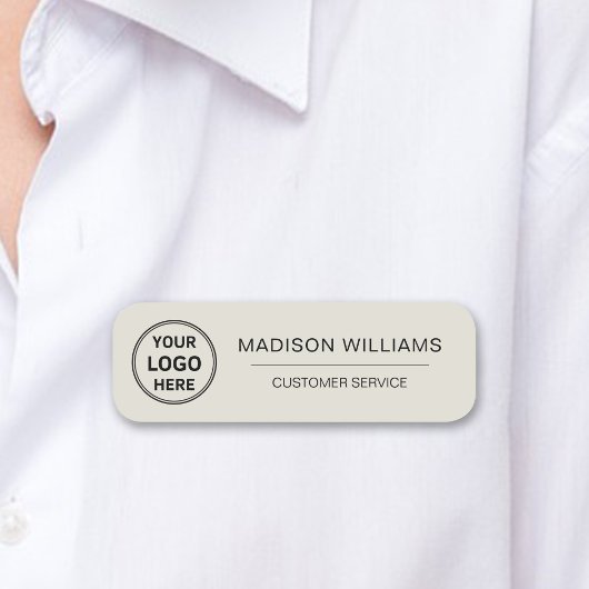 Mitarbeiter mit benutzerdefinierten Logos Magnetic Namensschild