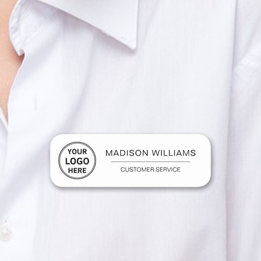 Mitarbeiter mit benutzerdefinierten Logos Magnetic Namensschild