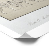 Mitarbeiter mit Geräten und Seilen zum Verschieben Poster (Ecke)