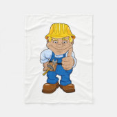 Mitarbeiter mit Hard Hat Fleecedecke (Vorderseite)