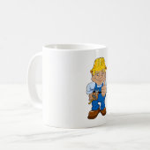 Mitarbeiter mit Hard Hat Kaffeetasse (Vorderseite Links)