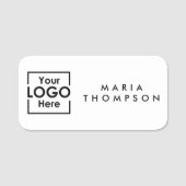 Mitarbeiter mit Personalisierten Firmenlogos Namensschild (Vorderseite)