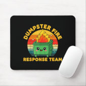 Mitarbeiter-Müllcontainer-Feuer-Reaktionsteam häss Mousepad (Mit Mouse)