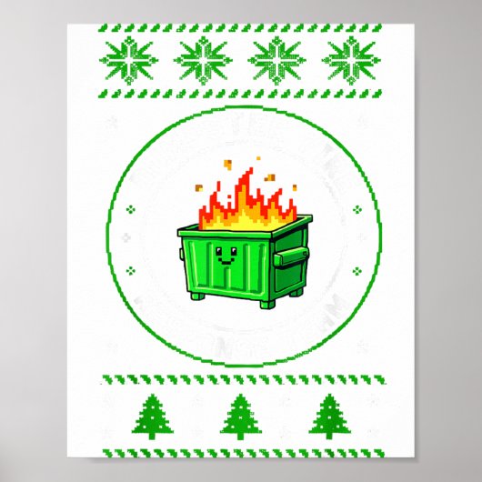 Mitarbeiter-Müllcontainer-Feuer-Response-Team-Häss Poster (Vorne)