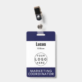 Mitarbeiter-Name Abzeichen für kundenspezifische F Ausweis (Vorderseite mit Clip)