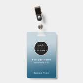 Mitarbeiter-Name Abzeichen für kundenspezifische F Ausweis (Vorderseite mit Clip)