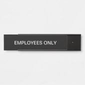 Mitarbeiter nur Büroklappen-Türschilder Türschild (Vorderseite )