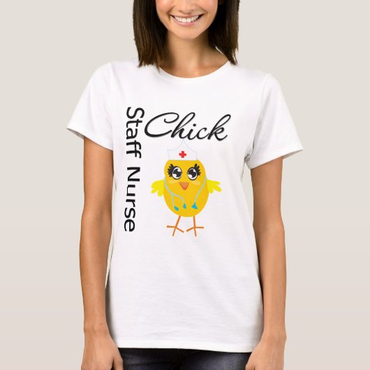 Mitarbeiter Nurse Chick v1 T-Shirt (Vorderseite)
