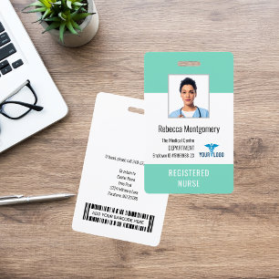 Mitarbeiter-Nurse-Foto-ID im Medizinischen Zentrum Ausweis