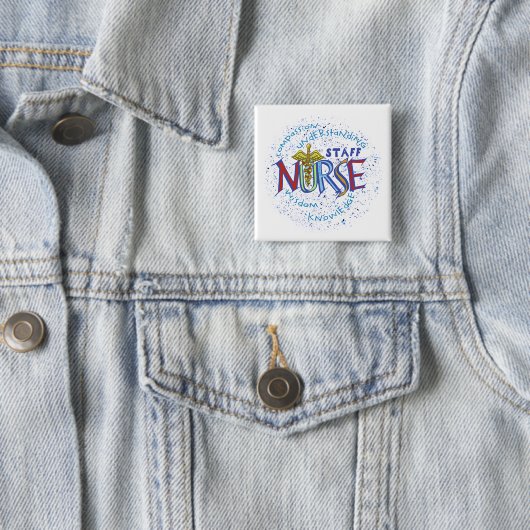 Mitarbeiter Nurse Motto Button (Beispiel)