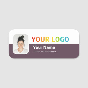 Mitarbeiter-Pin-Name-Tag oder Magnetisch mit Logo, Namensschild