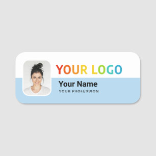 Mitarbeiter-Pin-Nametag oder Magnetisch mit Logo, Namensschild