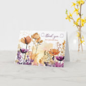 Mitarbeiter schätzen die Wildblume von Unternehmen Karte (Gelbe Blume)