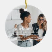 Mitarbeiter | Sentimental Foto Keepake Weihnachten Keramik Ornament (Vorne)