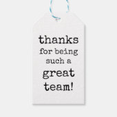 Mitarbeiter, Team, Mitarbeiterbewertung Geschenkma Geschenkanhänger (Vorderseite)