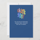 Mitarbeiter Team Sehr herzlichen Dank Dankeskarte (Rückseite)