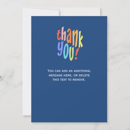 Mitarbeiter Team Sehr herzlichen Dank Dankeskarte (Rückseite)