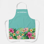 Mitarbeiter-Tropische Blume-Grenze Schürze (Vorderseite)
