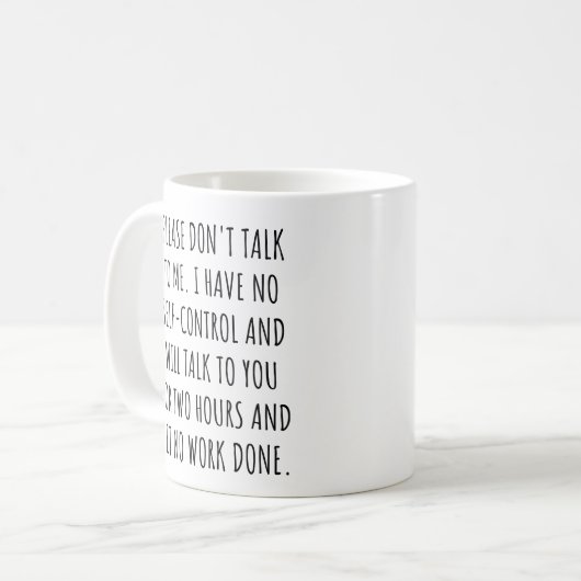 Mitarbeiter und Kollegen Funny Work Sprichwort Kaffeetasse (Vorderseite Links)