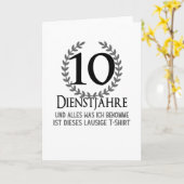 Mitarbeiter Unternehmen Party 10 Jahre Karte (Gelbe Blume)